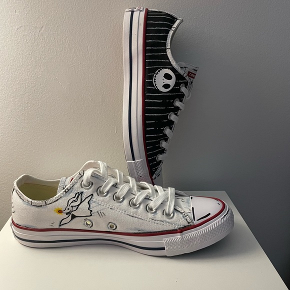 Custom Hand Painted Nightmare Before Christmas Converse All Star Sneakers - Picture 7 of 12